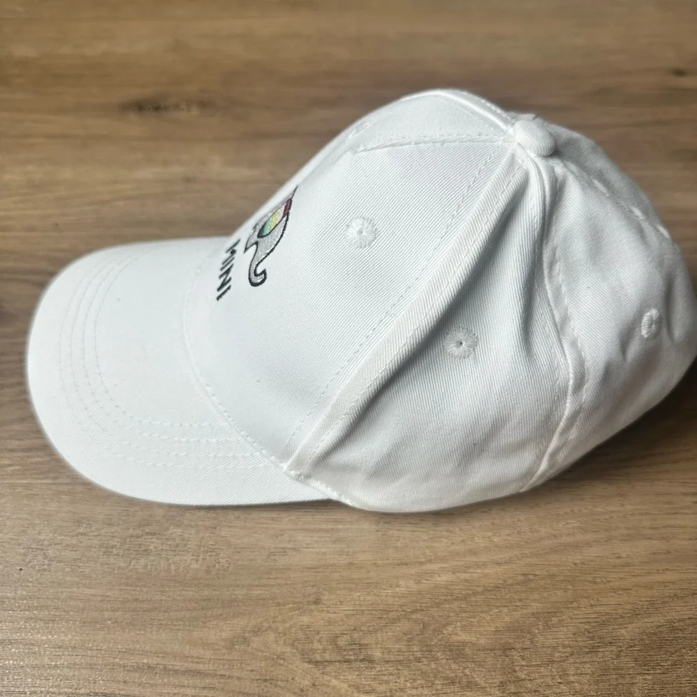 SOLD‼️‼️LC Lauren Conrad White and Gray Elephant Hat One size - Picture 2 of 6